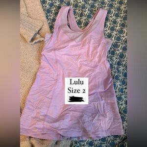 Pink LULU LEMON Tank Top